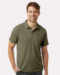 Columbia 211856 Men's Tech Trail Utility Polo - Stone Green - model front