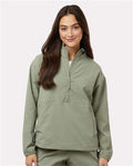 Columbia 211893 Women's Sucker for Summer Half-Zip Pullover - Safari - model front