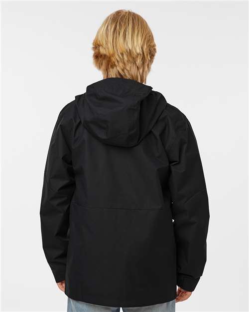 Columbia 211592 Youth Hikebound II Jacket - Black - model back