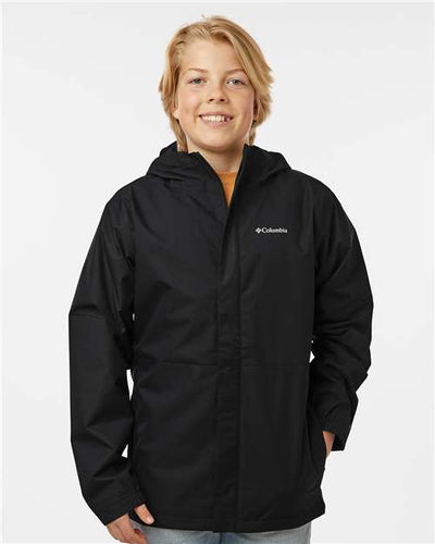 Columbia 211592 Youth Hikebound II Jacket - Black - model front