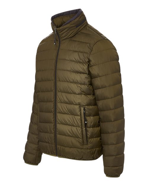 Weatherproof 211136 Men's PillowPac Puffer Jacket - Olive - side