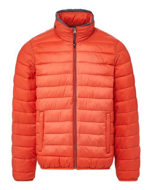 Weatherproof 211136 Men's PillowPac Puffer Jacket - Sunset - front