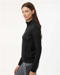 Adidas A1007 Women's Ultimate365 Textured Full-Zip Jacket - Black - model side