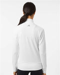 Adidas A1007 Women's Ultimate365 Textured Full-Zip Jacket - White - model back