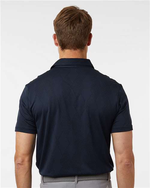 Adidas A2008 Men's Ultimate365 Textured Polo - Collegiate Navy - model back