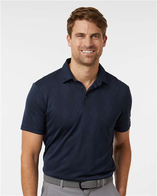Adidas A2008 Men's Ultimate365 Textured Polo - Collegiate Navy - model front
