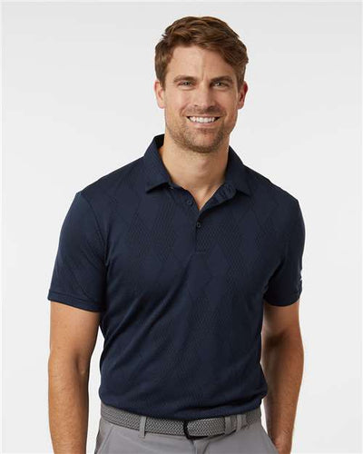 Adidas A2008 Men's Ultimate365 Textured Polo - Collegiate Navy - model front
