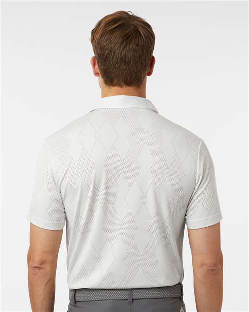 Adidas A2008 Men's Ultimate365 Textured Polo - White - model back