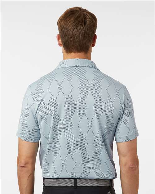 Adidas A2008 Men's Ultimate365 Textured Polo - Wonder Blue - model back