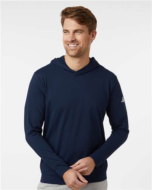 Adidas A2009 Men's Ultimate365 Elevated Hoodie - Collegiate Navy - model front