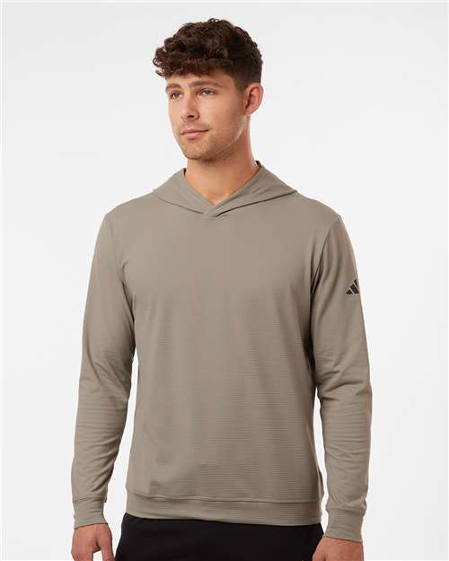 Adidas A2009 Men's Ultimate365 Elevated Hoodie - Putty Beige - model front