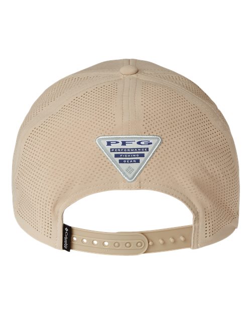 Columbia 212134 Tidal Pursuit 3D Stretch Snapback Cap - Ancient Fossil/ Fish Circle Bass - back