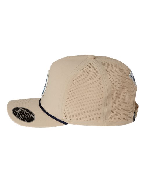 Columbia 212134 Tidal Pursuit 3D Stretch Snapback Cap - Ancient Fossil/ Fish Circle Bass - side