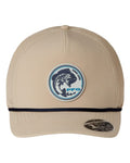 Columbia 212134 Tidal Pursuit 3D Stretch Snapback Cap - Ancient Fossil/ Fish Circle Bass - front