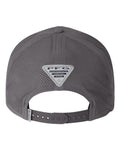 Columbia 212134 Tidal Pursuit 3D Stretch Snapback Cap - City Grey/ Fish Circle Bass - back