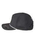 Columbia 212134 Tidal Pursuit 3D Stretch Snapback Cap - Shark/ Fish Circle Red Fish - side