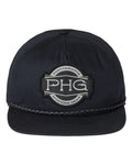 Columbia 209319 PHG Terminal Shot Snapback Cap - Black - front
