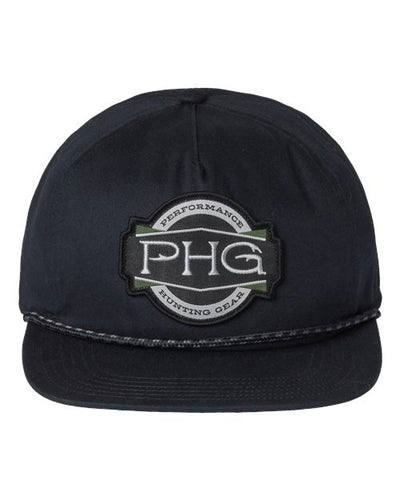 Columbia 209319 PHG Terminal Shot Snapback Cap - Black - front