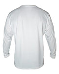 ANETIK MVLPRL8 Men's Low Pro Tech Long Sleeve T-Shirt - White Heathered - back
