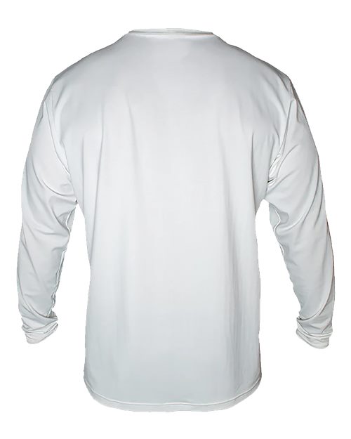 ANETIK MVLPRL8 Men's Low Pro Tech Long Sleeve T-Shirt - White Heathered - back