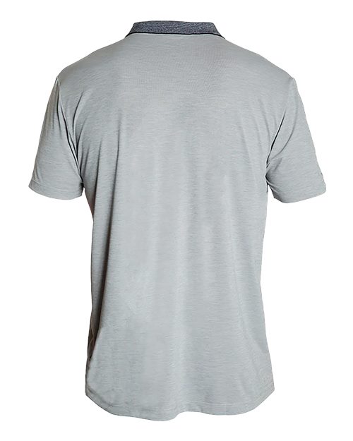 ANETIK MPTNTS0 Men's Transit Tech Polo - Alloy Heathered - back
