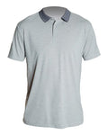 ANETIK MPTNTS0 Men's Transit Tech Polo - Alloy Heathered - front