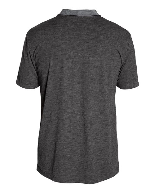 ANETIK MPTNTS0 Men's Transit Tech Polo - Charcoal Heathered - back
