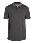 ANETIK MPTNTS0 Men's Transit Tech Polo - Charcoal Heathered - front