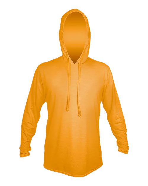 ANETIK MVLPRH8 Men's Low Pro Tech Hooded Long Sleeve T-Shirt - Phoenix Heathered - front