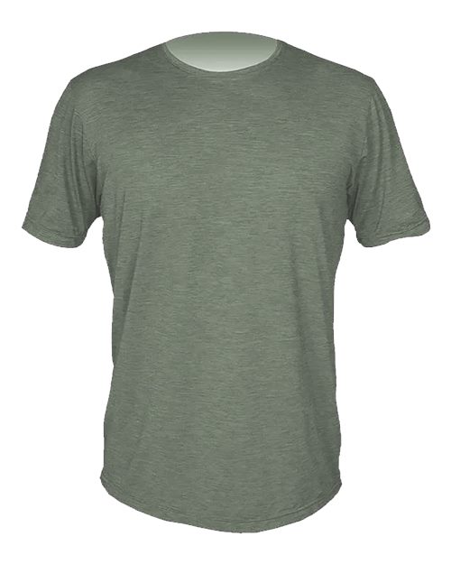 ANETIK MVLPRS8 Men's Low Pro Tech T-Shirt - Dark Olive Heathered - front