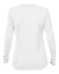 ANETIK WSBRZL0 Women's Breeze Tech Long Sleeve T-Shirt - White Heathered - back