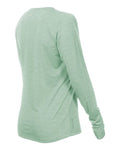 ANETIK WSBRZL0 Women's Breeze Tech Long Sleeve T-Shirt - Olive Heathered - side