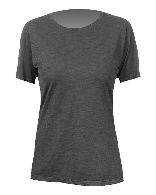 ANETIK WSBRZS0 Women's Breeze Tech T-Shirt - Charcoal Heathered - front