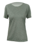 ANETIK WSBRZS0 Women's Breeze Tech T-Shirt - Dark Olive Heathered - front