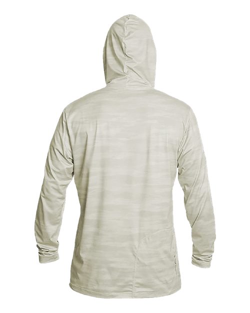 ANETIK MVLPRH8 Men's Low Pro Tech Hooded Long Sleeve T-Shirt - Stone Camo - back