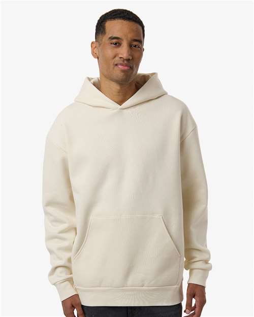 Independent Trading Co. IND330BLV Unisex Boulevard Heavyweight Hooded Sweatshirt - Bone - model front