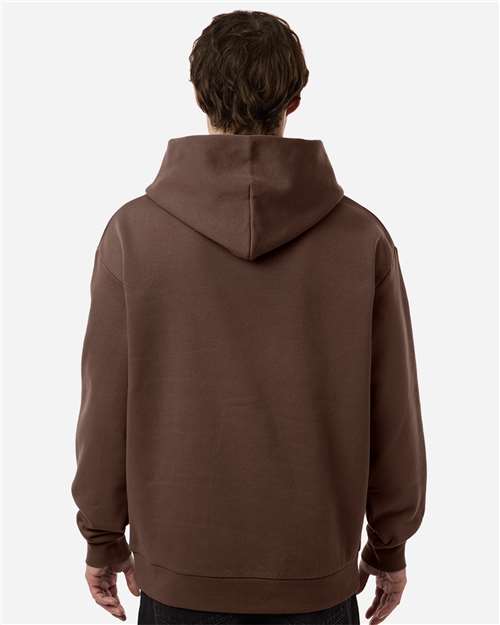 Independent Trading Co. IND330BLV Unisex Boulevard Heavyweight Hooded Sweatshirt - Brown - model back