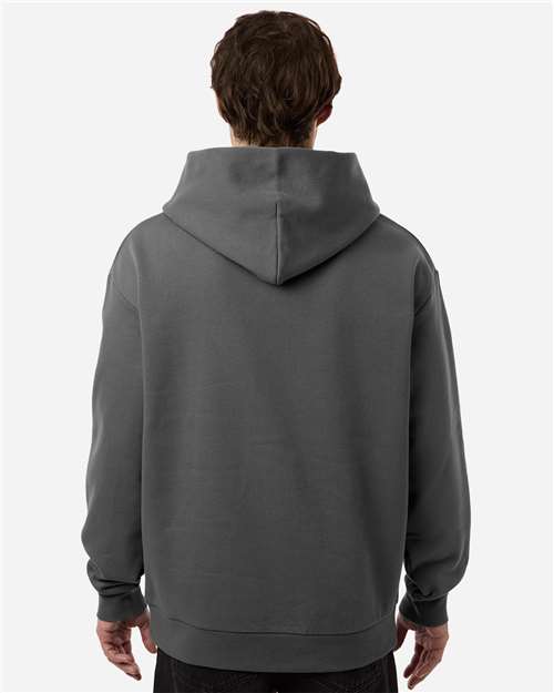 Independent Trading Co. IND330BLV Unisex Boulevard Heavyweight Hooded Sweatshirt - Pigment Black - model back