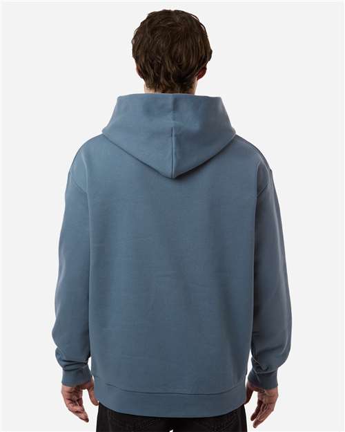 Independent Trading Co. IND330BLV Unisex Boulevard Heavyweight Hooded Sweatshirt - Storm Blue - model back