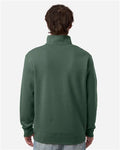 Independent Trading Co. SS4600QZ Unisex Midweight Quarter-Zip Pullover - Alpine Green - model back