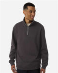 Independent Trading Co. SS4600QZ Unisex Midweight Quarter-Zip Pullover - Asphalt - model front