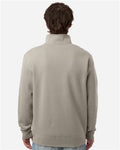 Independent Trading Co. SS4600QZ Unisex Midweight Quarter-Zip Pullover - Cement - model back
