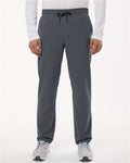 Jaanuu M20001 Men's Rhodes Everyday Straight-Leg Scrub Pants - Carbon Grey - model front