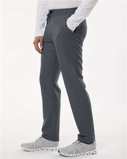 Jaanuu M20001 Men's Rhodes Everyday Straight-Leg Scrub Pants - Carbon Grey - model side
