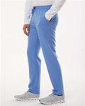 Jaanuu M20001 Men's Rhodes Everyday Straight-Leg Scrub Pants - Ceil Blue - model side
