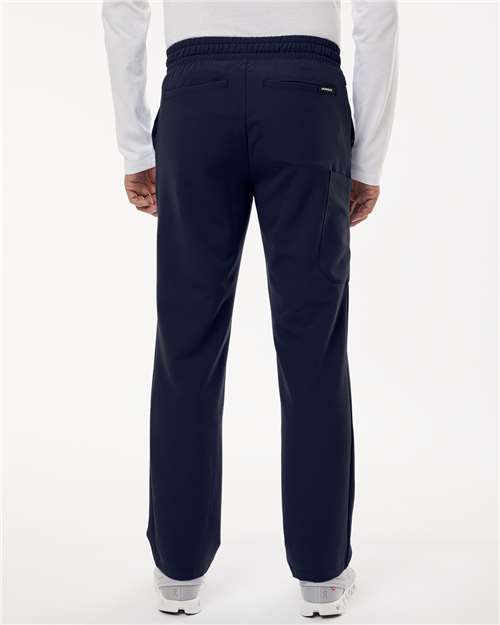 Jaanuu M20001 Men's Rhodes Everyday Straight-Leg Scrub Pants - Midnight Navy - model back
