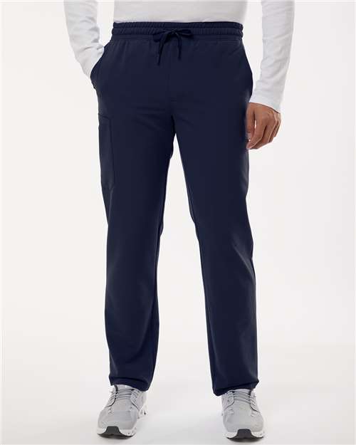 Jaanuu M20001 Men's Rhodes Everyday Straight-Leg Scrub Pants - Midnight Navy - model front