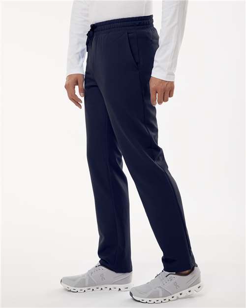 Jaanuu M20001 Men's Rhodes Everyday Straight-Leg Scrub Pants - Midnight Navy - model side