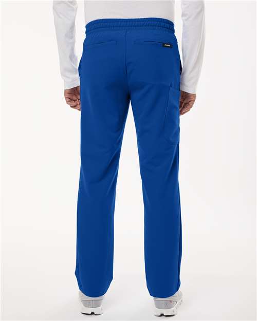 Jaanuu M20001 Men's Rhodes Everyday Straight-Leg Scrub Pants - Royal Blue - model back