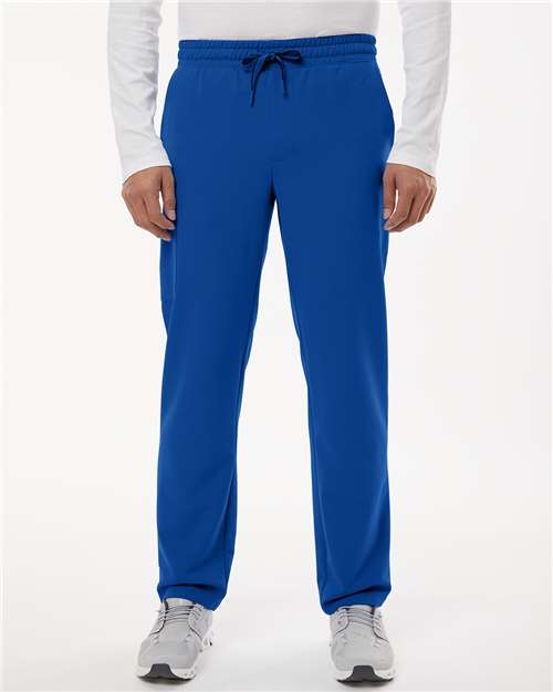 Jaanuu M20001 Men's Rhodes Everyday Straight-Leg Scrub Pants - Royal Blue - model front